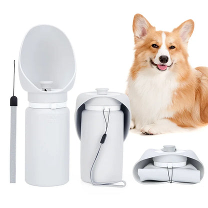 Pet Bowl Portable Foldable Cat and Dog Bowl Leak Proof Silicone Outdoor Travel Feeding Bottle Pet Supplies Wholesale