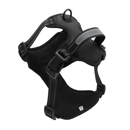 Pet Accessories Football Grid Reflective Explosion-Proof Dog Chest Harness Solid Pattern Walking Leash Set for Pets