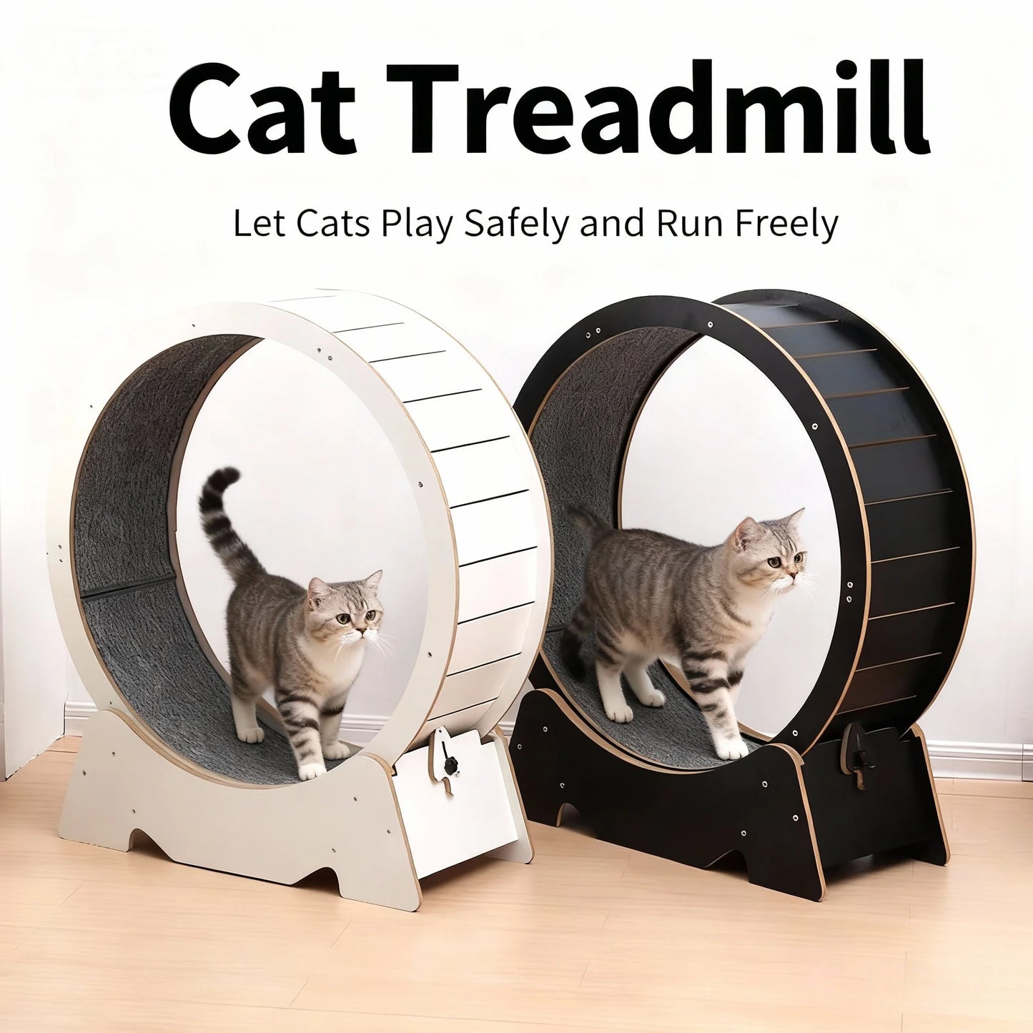 Customizable Cat Treadmill Eco-Friendly Corrugated MDF Material Modern-Classic Luxury Design Pet Interactive Movement ToySilent