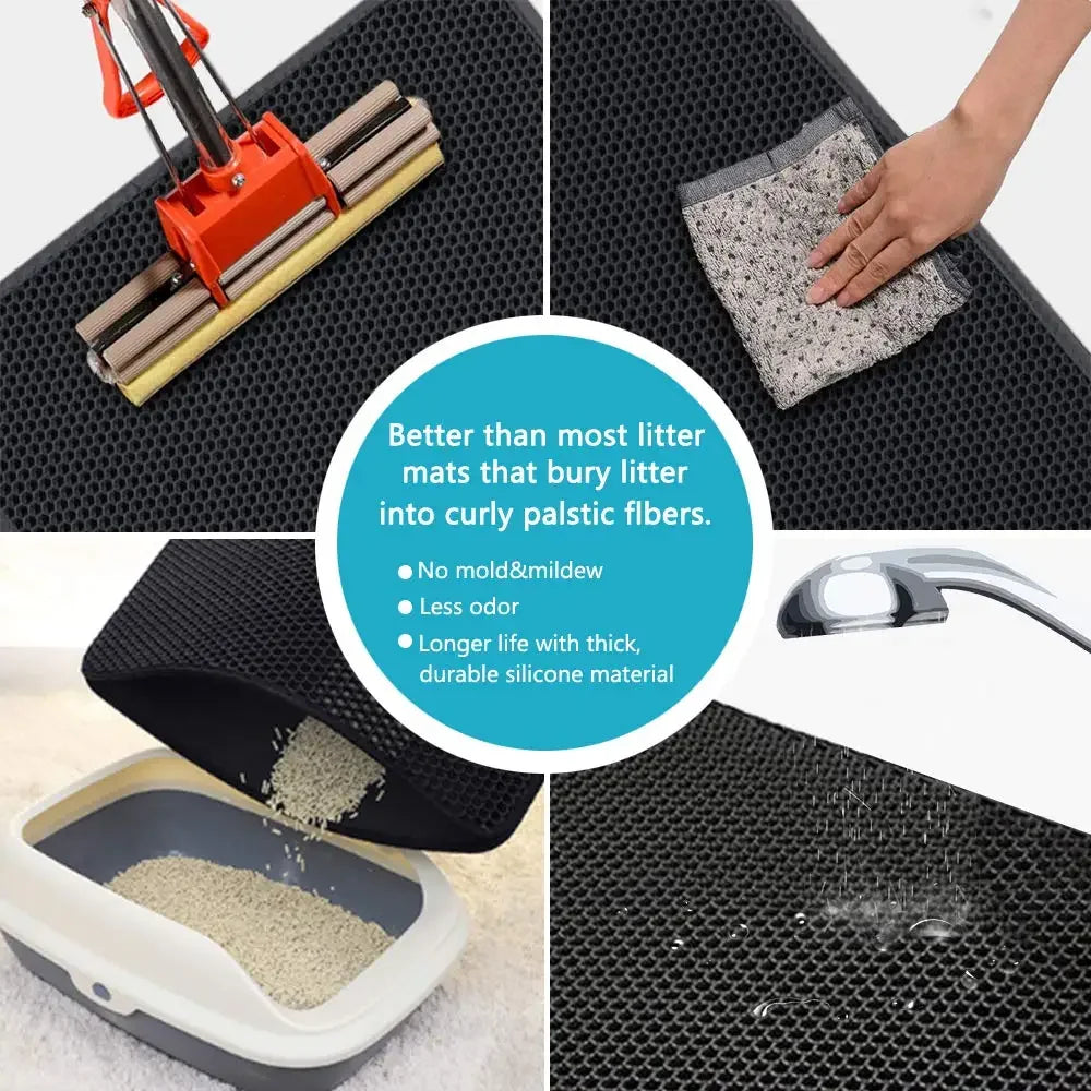 Tapete para Arena de Gato - Impermeable