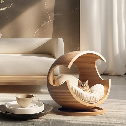 Cama de Madera para Mascotas
