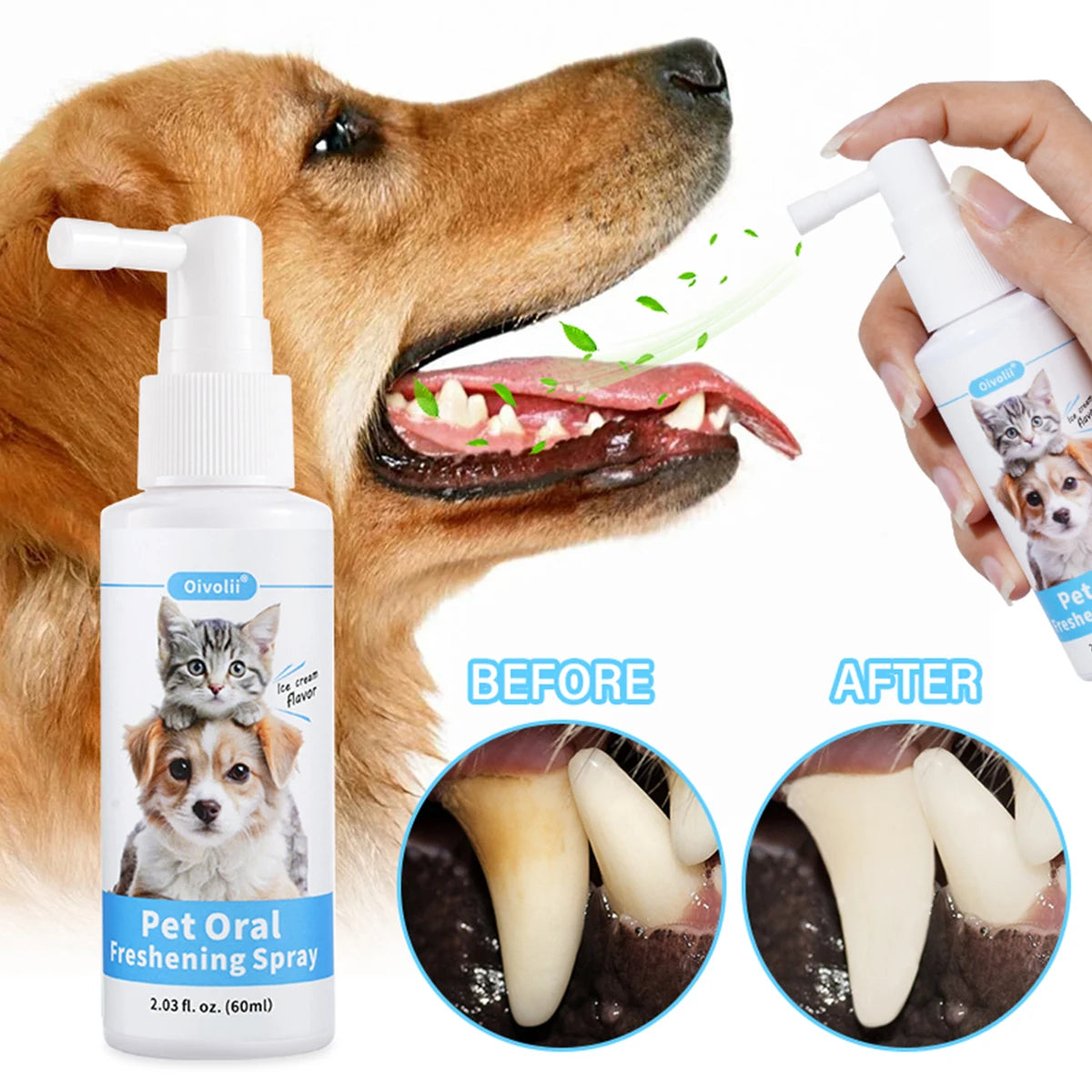 Spray Bucal para Perros y Gatos