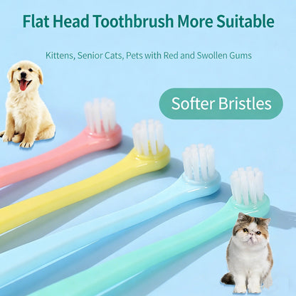 Set de 3 Cepillos Dentales para Mascotas