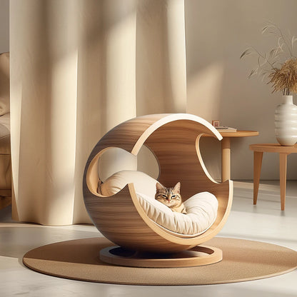 Cama de Madera para Mascotas
