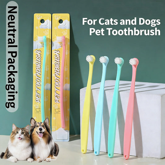 Set de 3 Cepillos Dentales para Mascotas