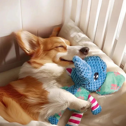 Pet Plush Toy Cat Dog Puzzle Toy Cute Animals Bite Resistant Interactive Squeaky Pet Dog Teeth Cleaning Chew Toy Pet Supplies