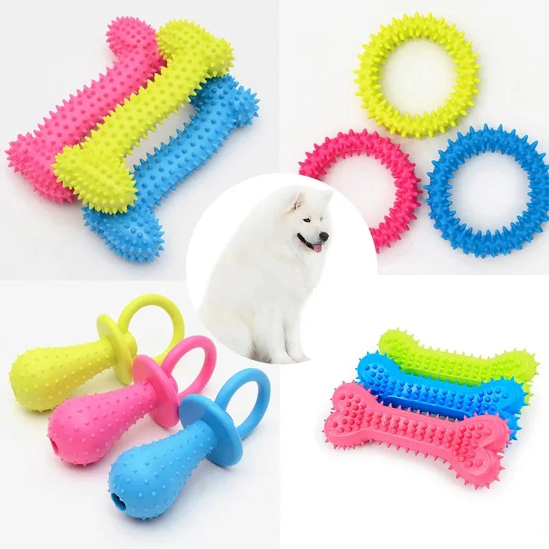 Mordedor de Goma para Perros Pequeños - Diversión y Cuidado Dental