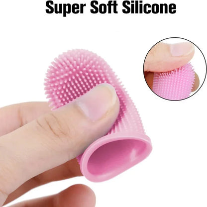 Cepillo Dental para Mascotas - Silicona Suave y Segura