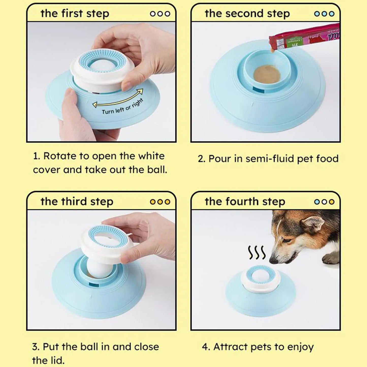 Dispensador de Comida para Mascotas - Alimentación Lenta