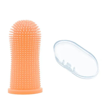 Cepillo Dental para Mascotas - Silicona Suave y Segura